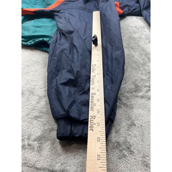 Vintage Miami Dolphins Jacket Mens Large NFL Pro Line Starter Teal Nylon Hooded - Picture 7 of 16